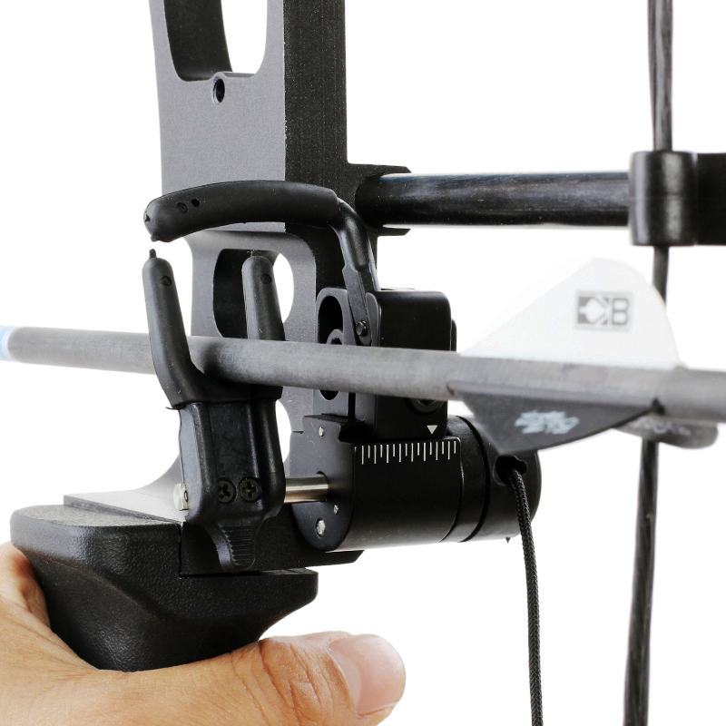 Arrow Rest Drop Away Compound Bow - ケルヒャリーハンティング用の左利き用アルミニウム合金複合弓アクセサリー,落下に細いフットレスト
