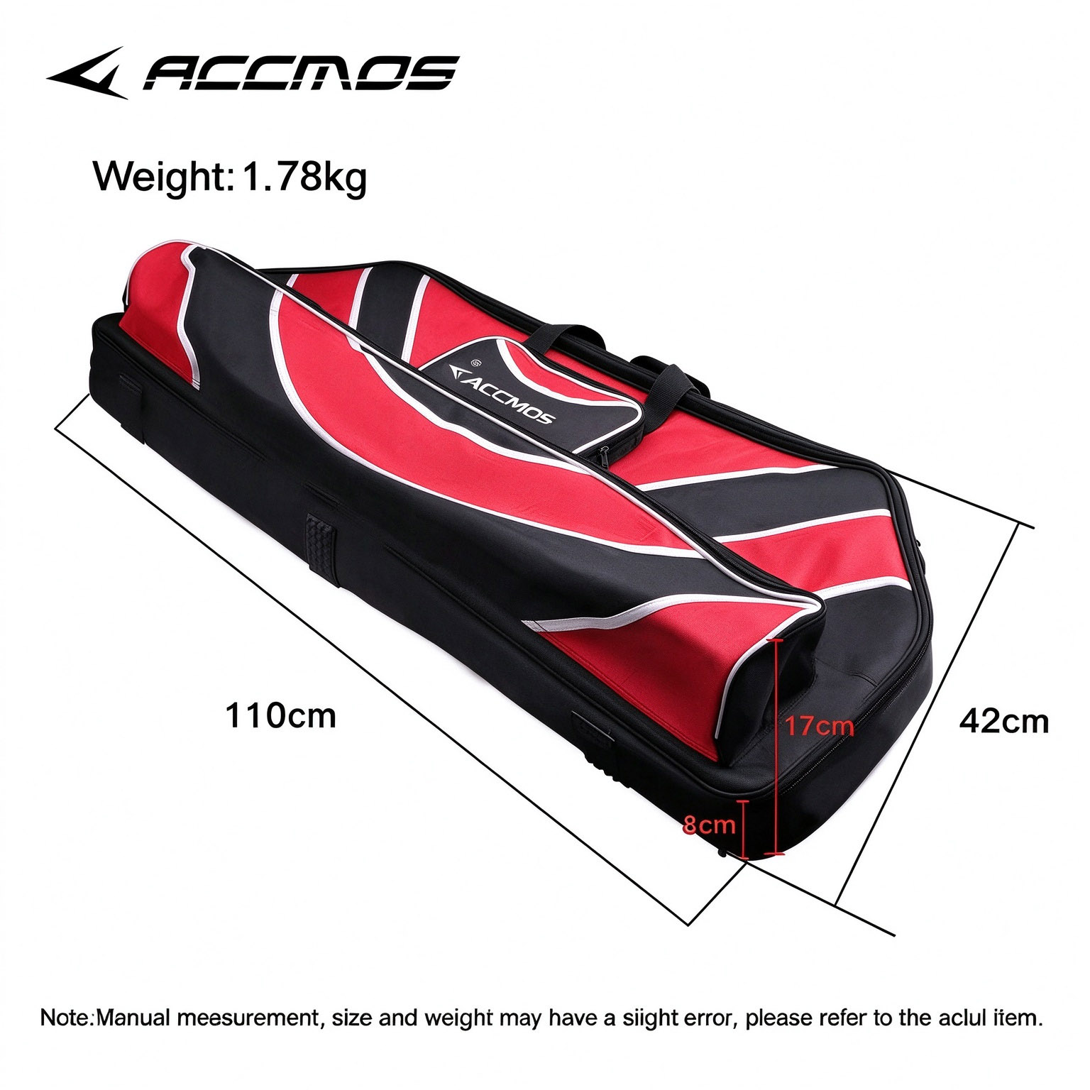 Bow Case Padded Soft Compound Bow - ​ ACCMOS製、ソフト素材の弓ケース。パッド入りで、コンパウンドボウ、リカーブボウ、分解式弓の収納に最適。肩掛けストラップ付きで、狩猟や射撃練習にも使用可能。