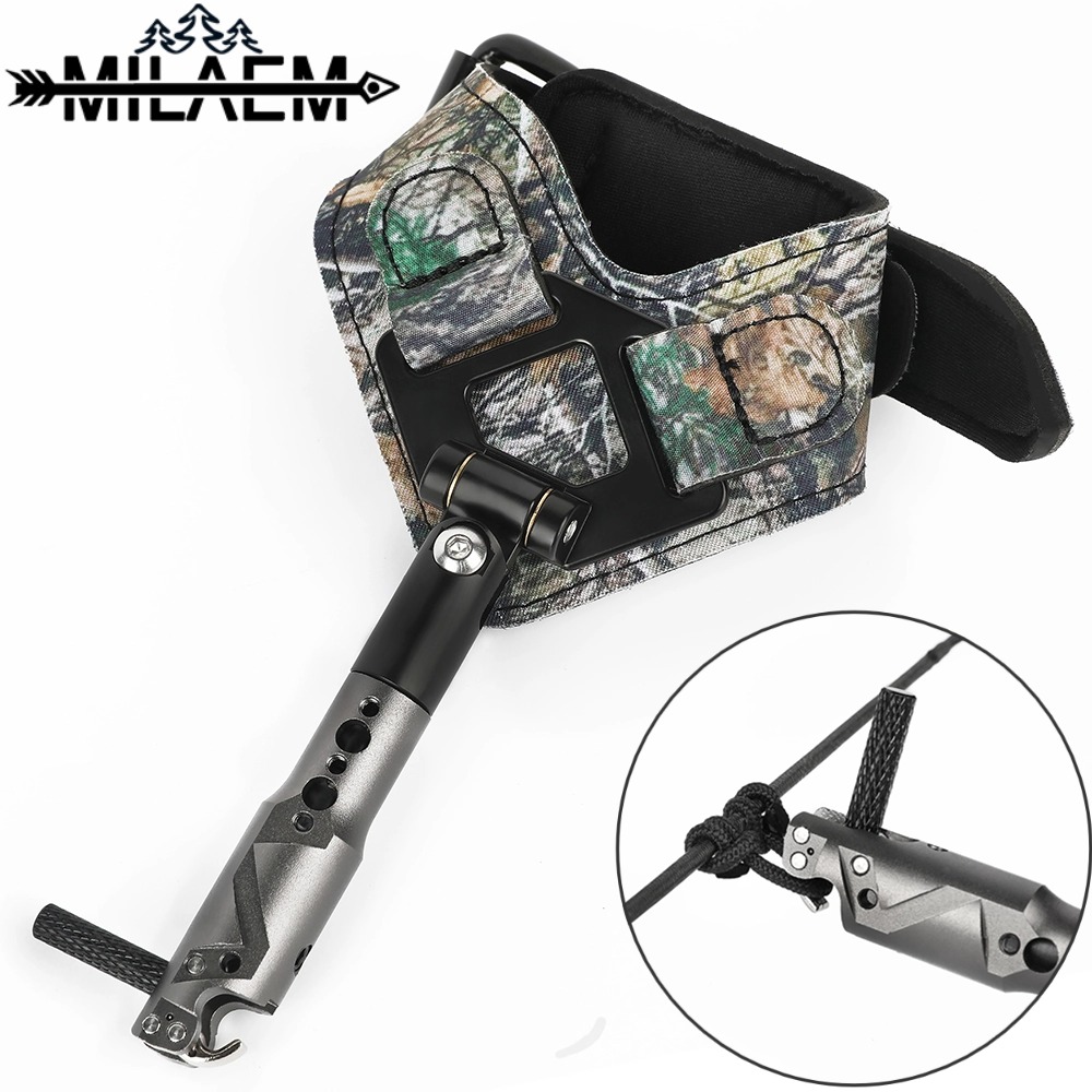 Archery Release Aid Caliper Wrist - 調整可能なゲージ,複合ネジ付きリストバンドリリース,ハンティングアクセサリー