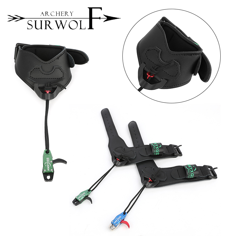 Archery Release Aid Caliper Wrist - アーチェリー複合弓リリース補助調整可能なリストストラップリリーストリガーキャリパー屋外スポーツ狩猟射撃アクセサリー