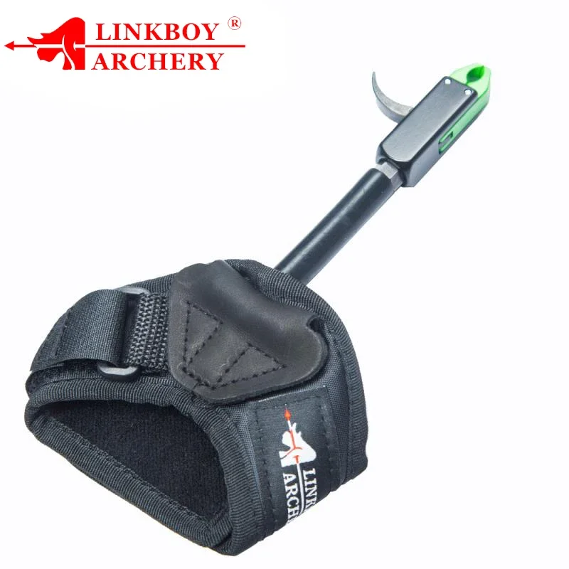 Archery Release Aid Caliper Wrist - リンクボーイ-アーチェリーリリースエイド、コンパウンドボウトリガー、キャリパーリリース、調節可能なリストストラップ、ハンティングアクセサリー