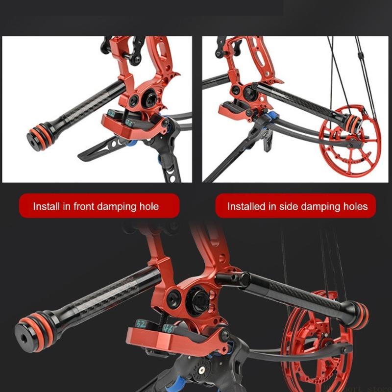 Bow Stabilizer Carbon Fiber 8 Inch - 31BE カーボンファイバースタビライザーバランスロッド交換用衝撃吸収バランスロッド