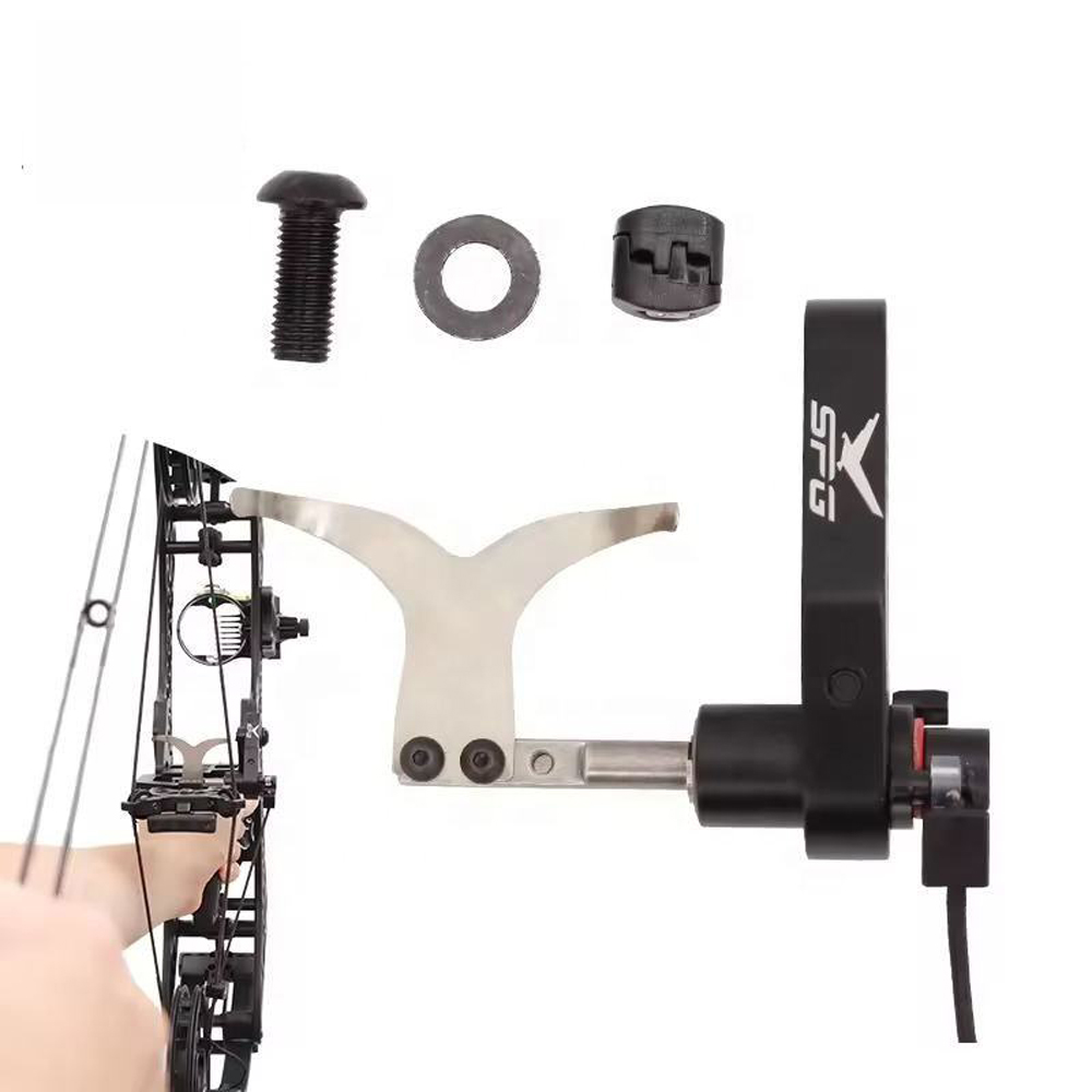 Arrow Rest Drop Away Compound Bow - ドロップアウェイ式スチールボールコンパウンドボウ用アローレスト、短軸アローレスト、アローレスト固定具、狩猟用ターゲット射撃アクセサリー