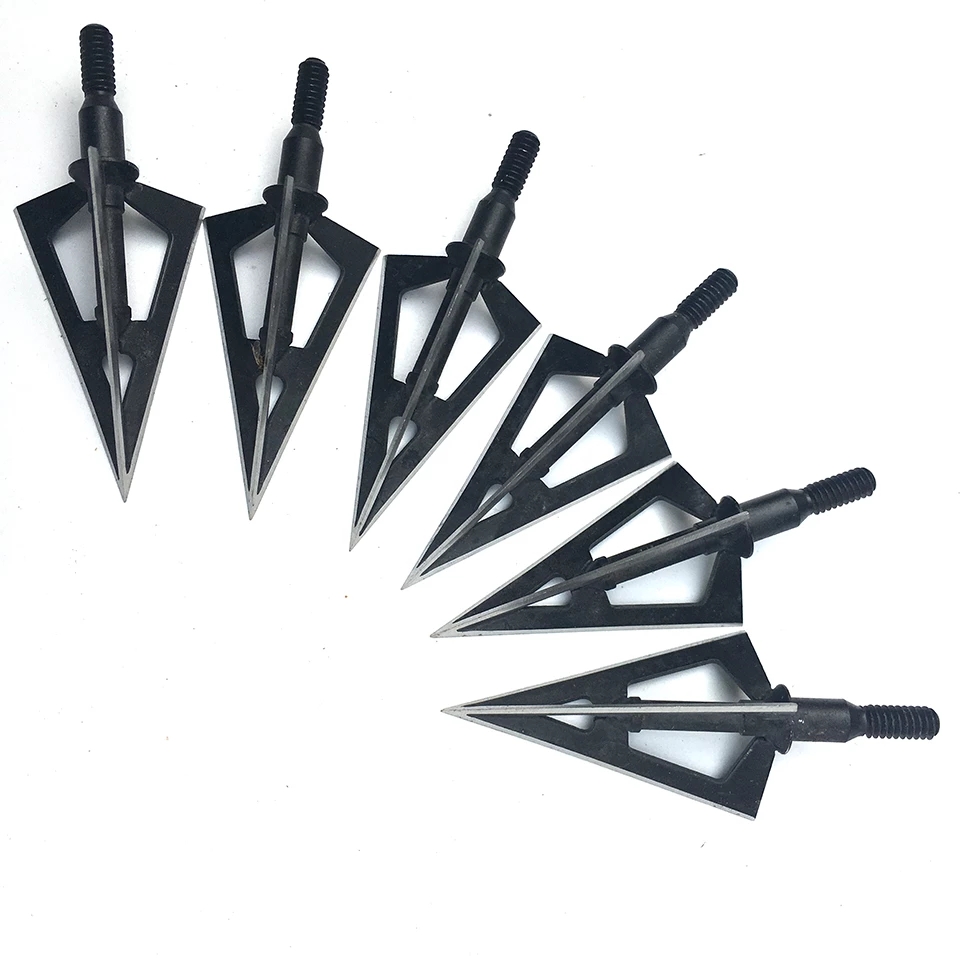 Broadheads 100 Grain 3 Blade Hunting - 3/6/12/24/60個入り、100グレインの矢じり、狩猟用ブロードヘッド、獣狩り用矢じり、3枚刃