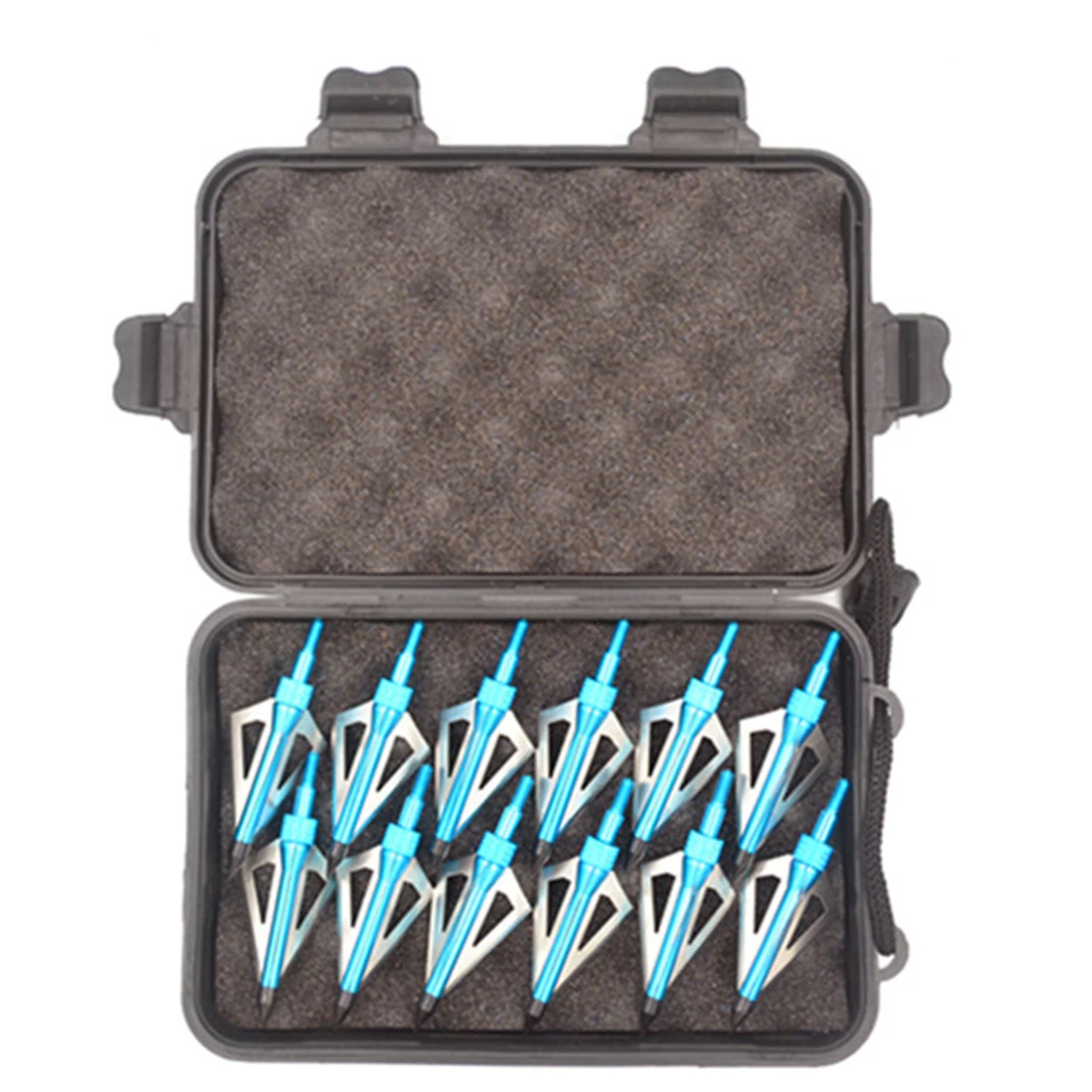 Broadheads 100 Grain 3 Blade Hunting - 3つの固定ブレード、矢印ポイント、複合再帰弓とクロスボウ用の金属チップ、100グレイン、125グレイン、18p