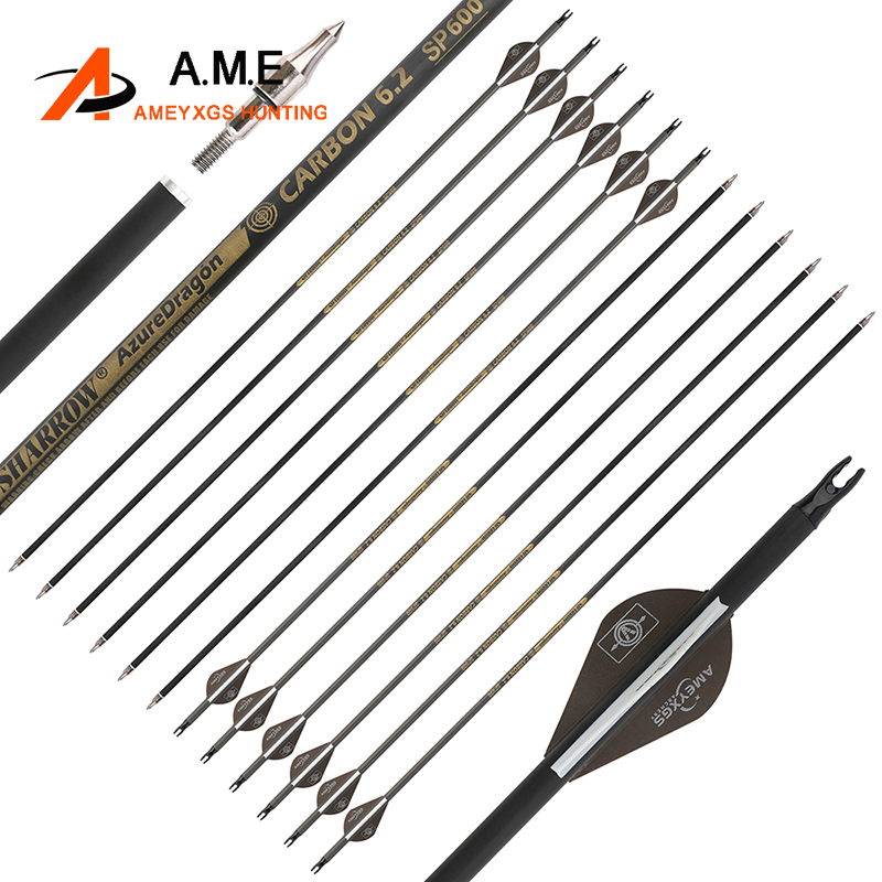 Carbon Arrows 30 Inch Spine 400 500 - 30インチ純カーボン矢 6/12本入り スパイン300 350 400 500