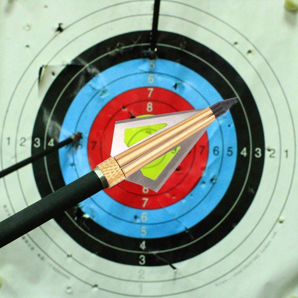 3つの固定鋼ブレードを備えたNarcheryヘビーヘッド、1 - Broadheads 100 Grain 3 Blade Hunting のレビューと価格