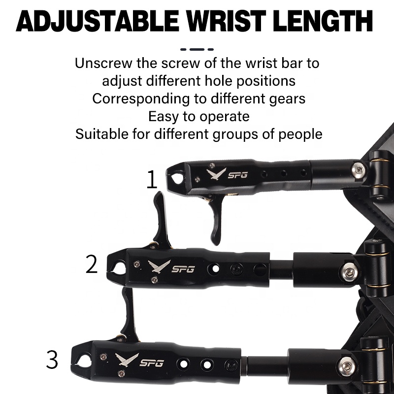 SPGアーチェリーコンパウンドボウリリース複合弓ハンティング - Archery Release Aid Caliper Wrist のレビューと価格