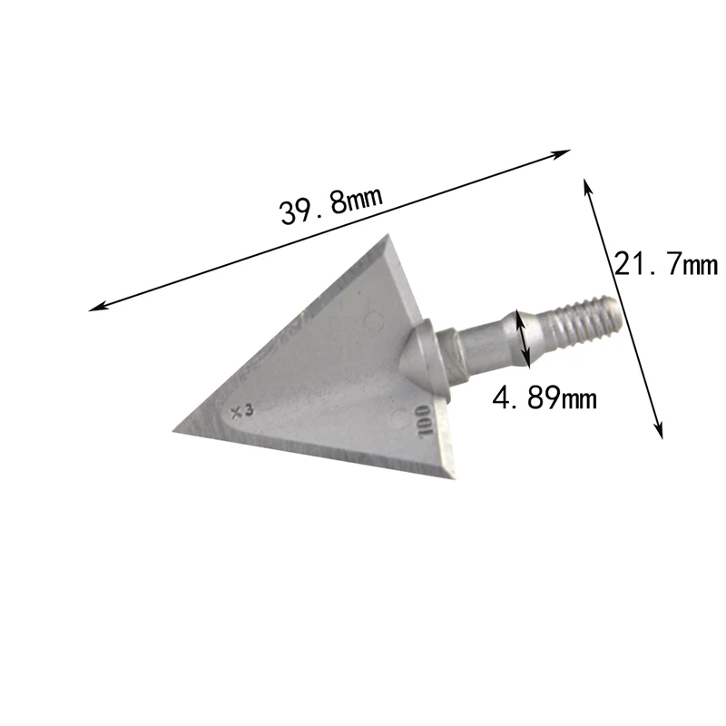 6/12 個アーチェリー矢じり 3 ブレードブロードヘッド  - Broadheads 100 Grain 3 Blade Hunting のレビューと価格