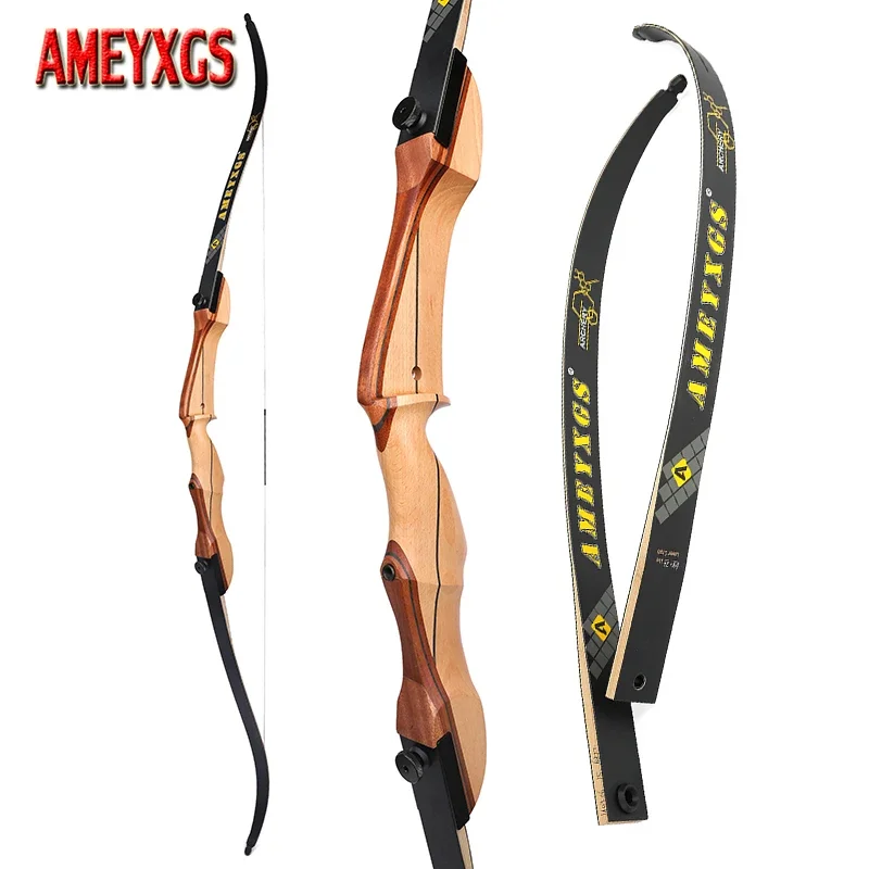 右手で湾曲した弓,狩猟,屋外射撃用の隆起した脚,ターゲット木 - Recurve Bow Takedown 40 Lbs Target のレビューと価格