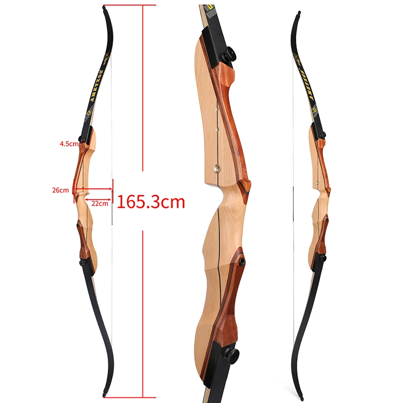 右手で湾曲した弓,狩猟,屋外射撃用の隆起した脚,ターゲット木 - Recurve Bow Takedown 40 Lbs Target のレビューと価格