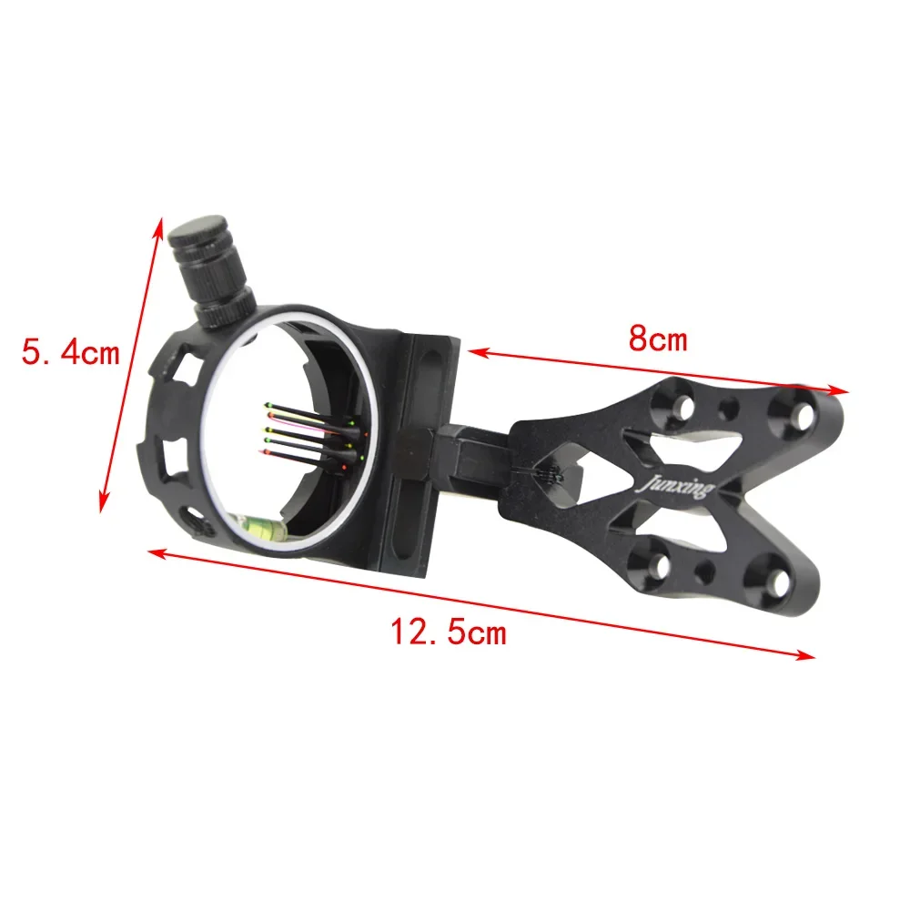5ピン複合弓照準器 CNCアルミニウム合金 0.019インチ - Compound Bow Sight 5 Pin Fiber Optic のレビューと価格