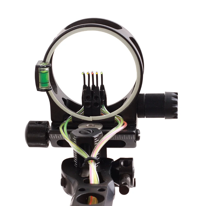 TOPOINT アーチェリー 5ピン調整可能ボウサイトスコー - Compound Bow Sight 5 Pin Fiber Optic のレビューと価格