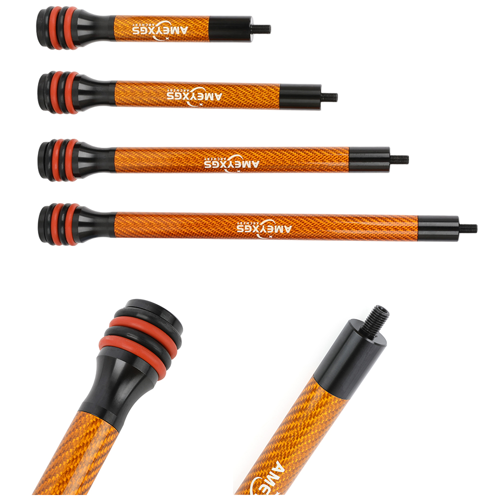 カーボンファイバーアーチェリーボウスタビライザーロッド 6  - Bow Stabilizer Carbon Fiber 8 Inch のレビューと価格