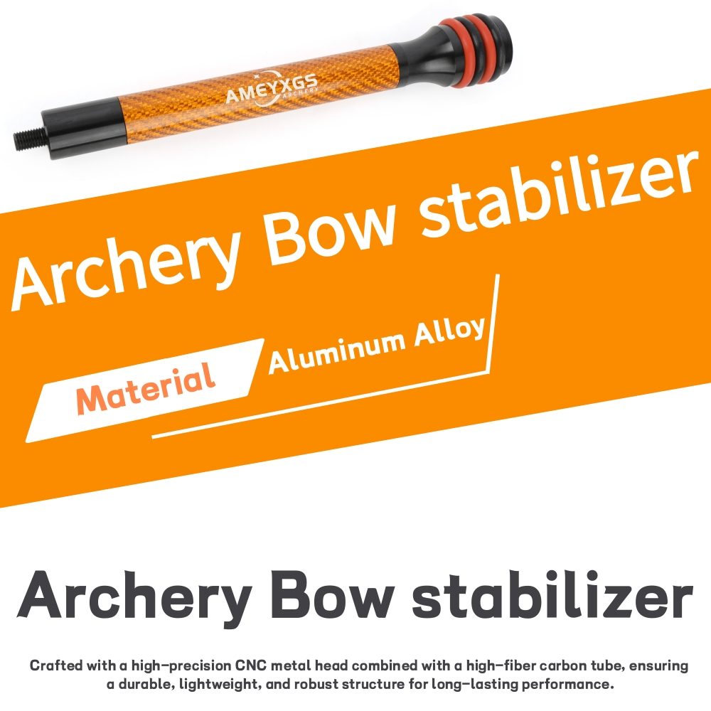 カーボンファイバーアーチェリーボウスタビライザーロッド 6  - Bow Stabilizer Carbon Fiber 8 Inch のレビューと価格