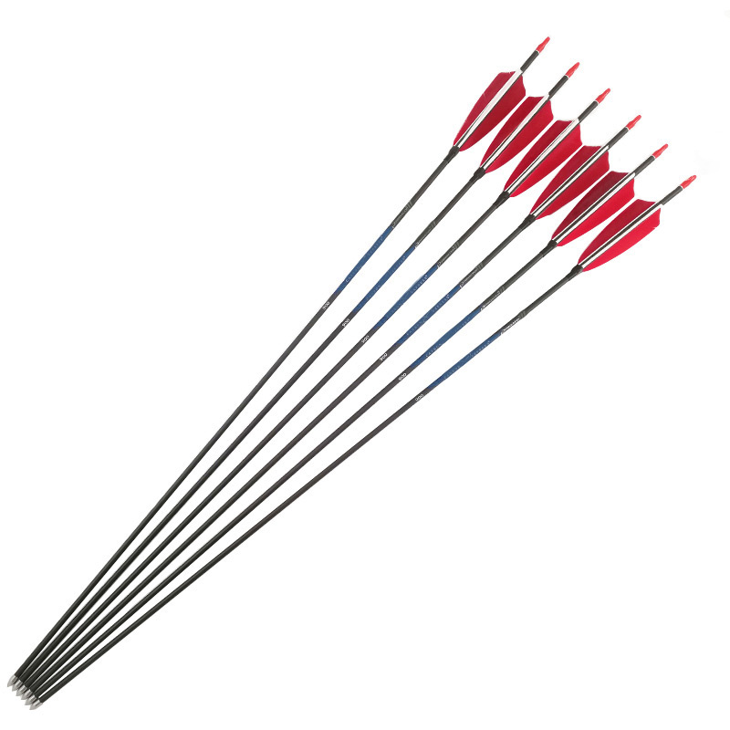 アーチェリー黒カーボン矢印背骨400 500 600 700 - Carbon Arrows 30 Inch Spine 400 500 のレビューと価格