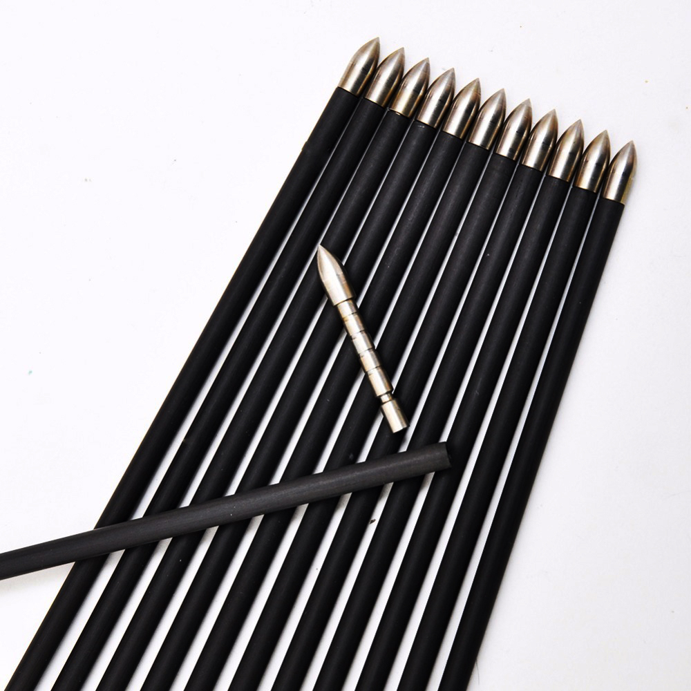 アーチェリー黒カーボン矢印背骨400 500 600 700 - Carbon Arrows 30 Inch Spine 400 500 のレビューと価格