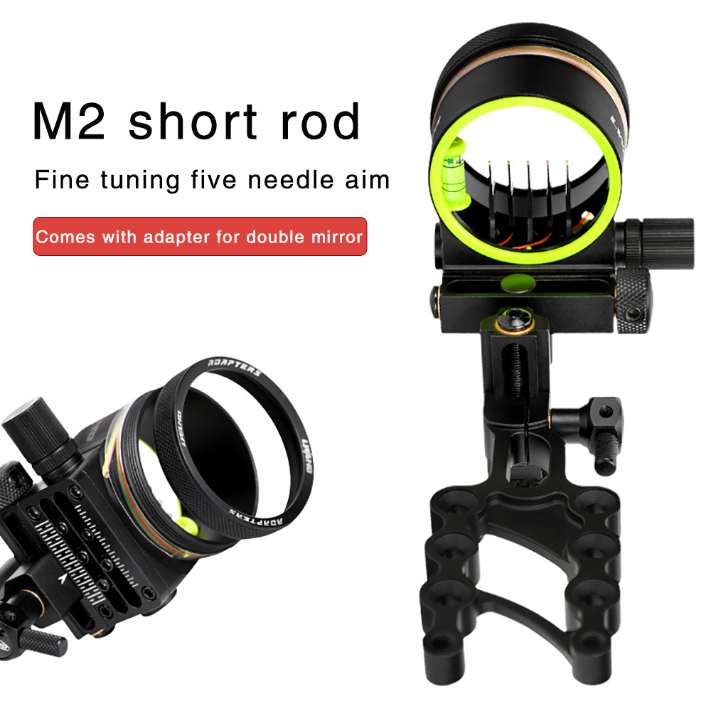 狩猟射撃用複合弓照準器、光ファイバー照準器、クイックチューニ - Compound Bow Sight 5 Pin Fiber Optic のレビューと価格