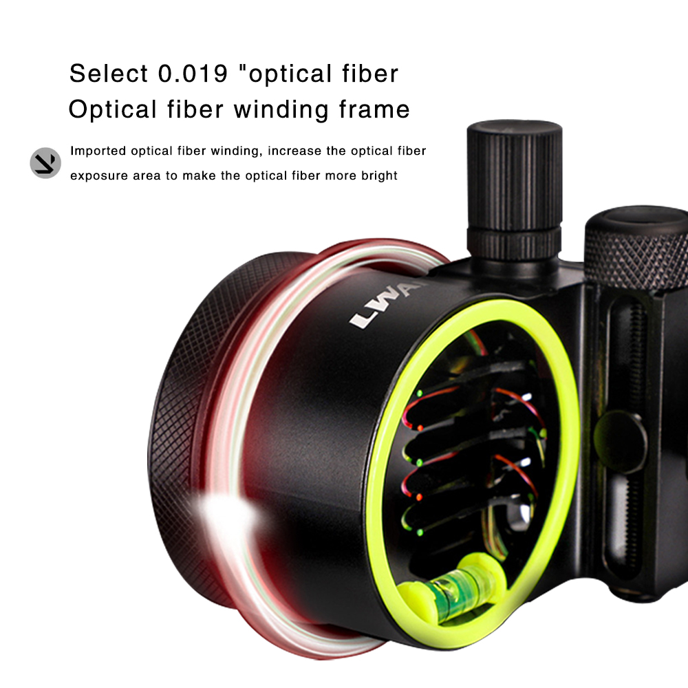 狩猟射撃用複合弓照準器、光ファイバー照準器、クイックチューニ - Compound Bow Sight 5 Pin Fiber Optic のレビューと価格