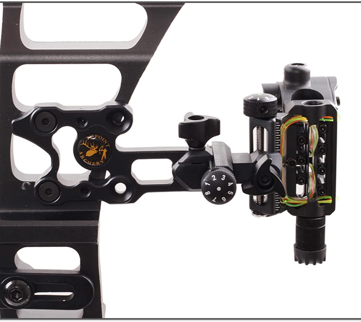 光ファイバーマイクロアジャストボウサイト、アーチェリーサイト - Compound Bow Sight 5 Pin Fiber Optic のレビューと価格