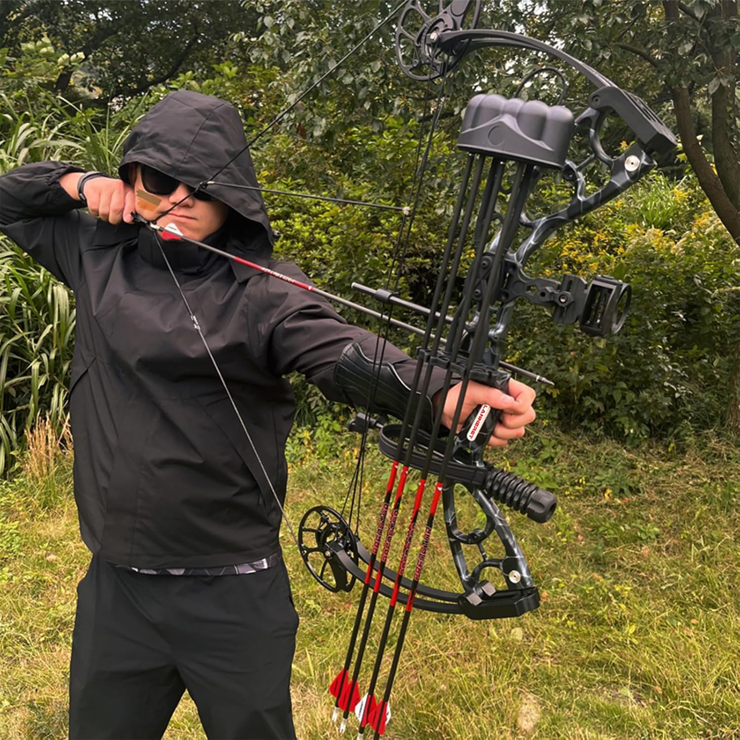 コンパウンドボウキット。引張力30～70ポンドで調整可能。若 - Compound Bow Hunting 30-70 Lbs のレビューと価格