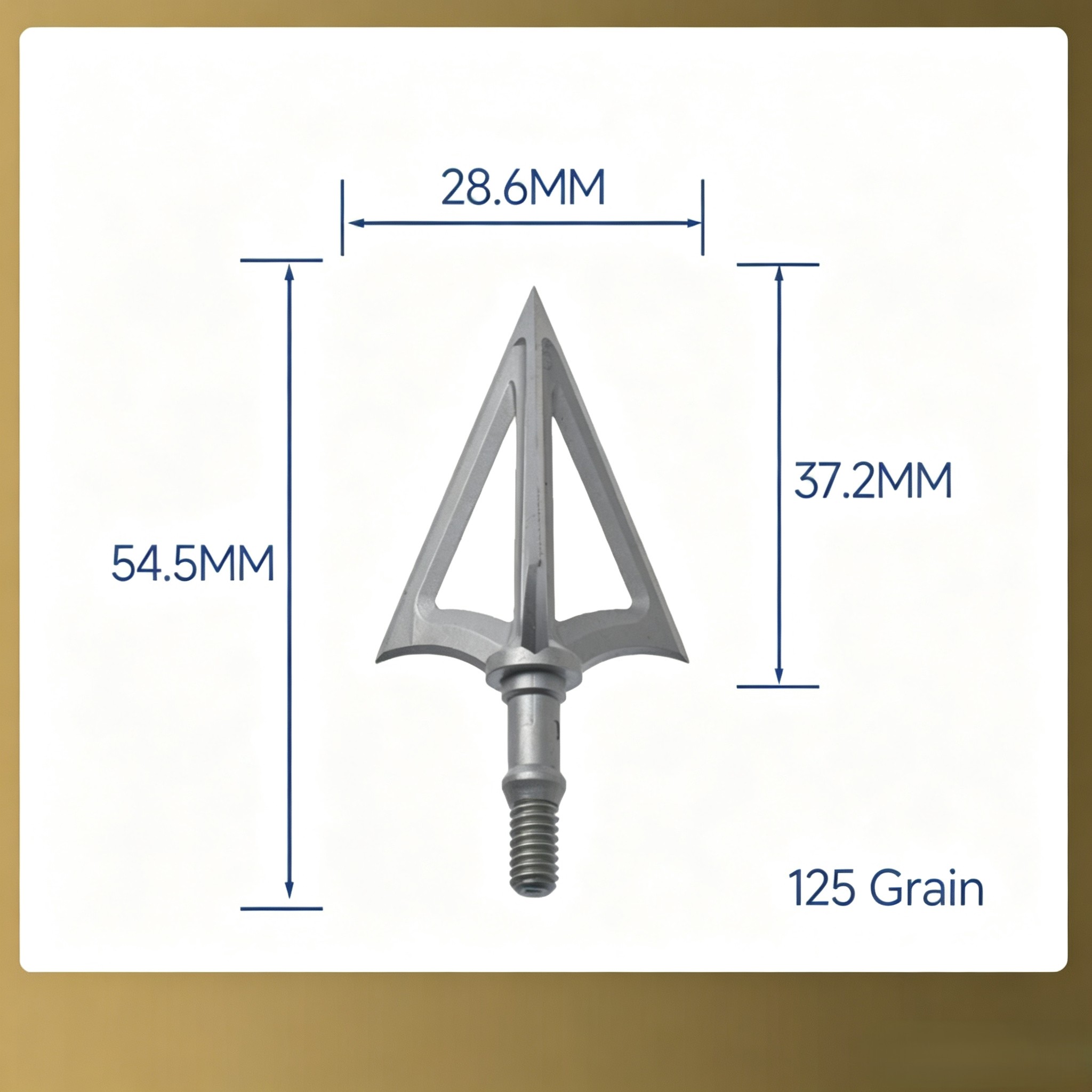 6個入り、3枚刃のねじ込み式ブロードヘッド、100/125グ - Broadheads 100 Grain 3 Blade Hunting のレビューと価格