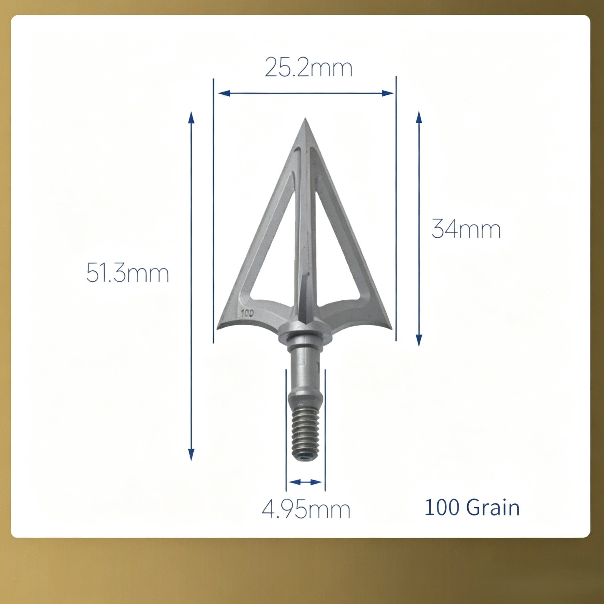 6個入り、3枚刃のねじ込み式ブロードヘッド、100/125グ - Broadheads 100 Grain 3 Blade Hunting のレビューと価格