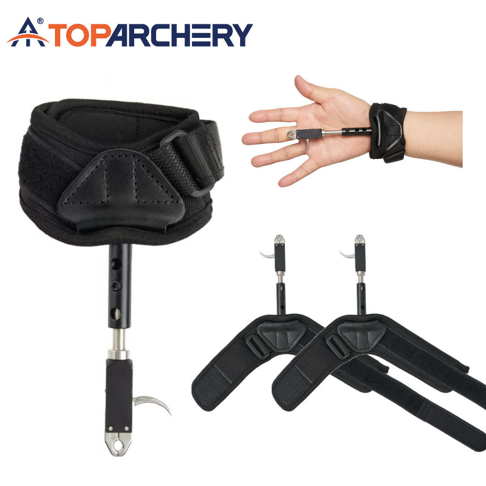 コンパウンドボウ 360 °   回転式レザー製リストストラ - Archery Release Aid Caliper Wrist のレビューと価格