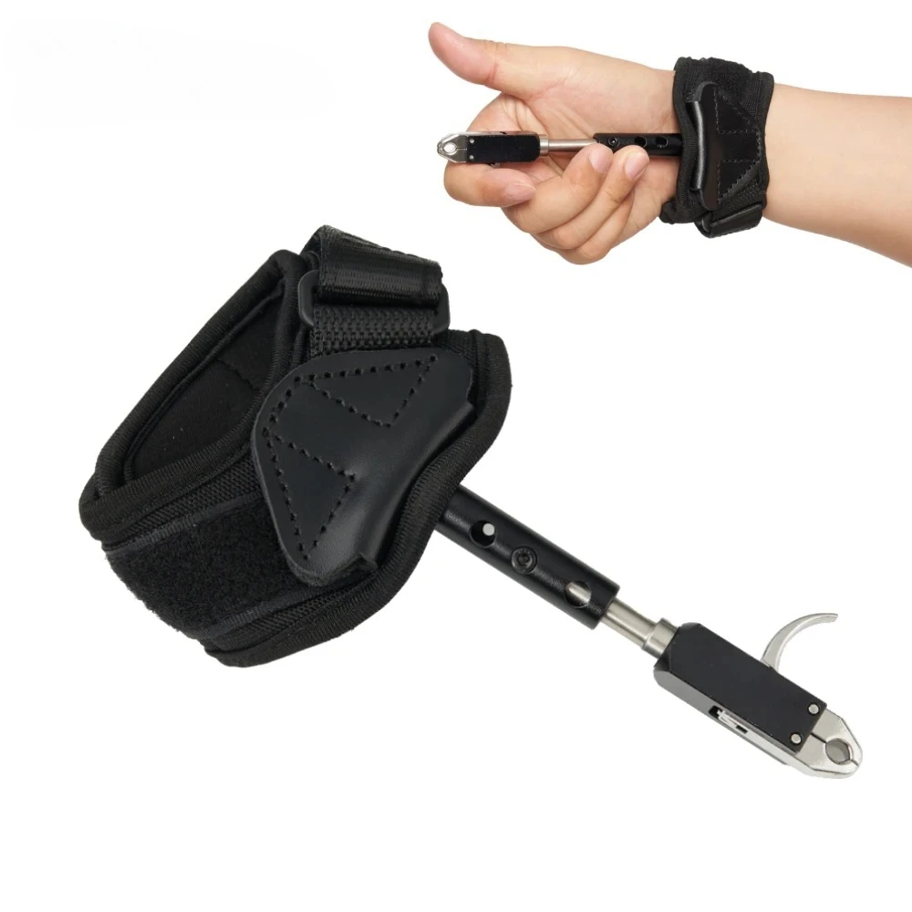コンパウンドボウ 360 °   回転式レザー製リストストラ - Archery Release Aid Caliper Wrist のレビューと価格