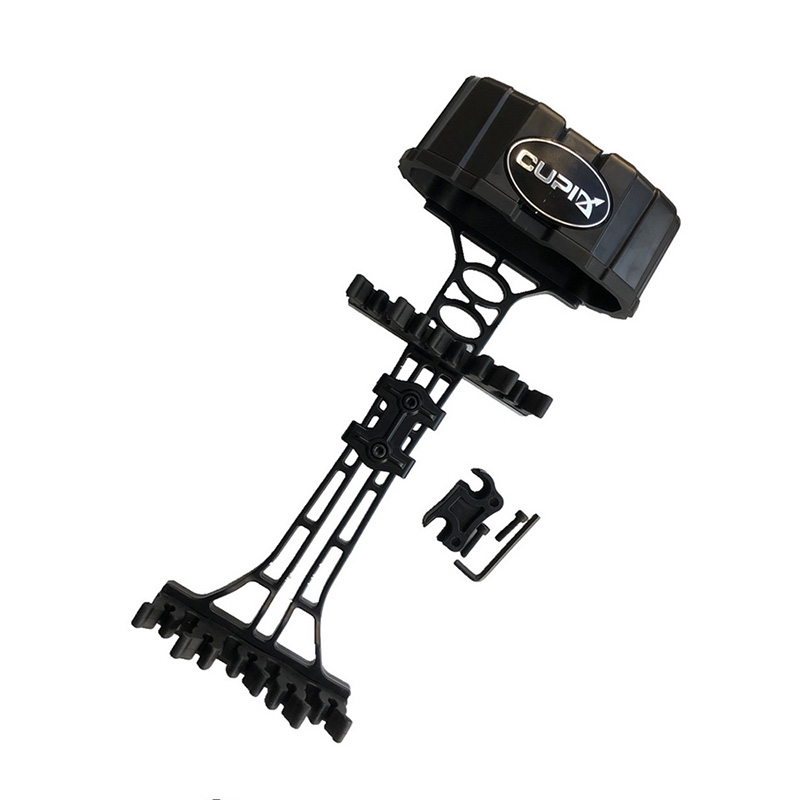 アーチェリー 5 穴矢印矢筒ホルダークイックリリースブラック - Archery Quiver 5 Arrow Bow Mount のレビューと価格