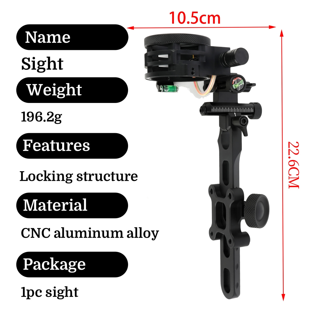 5ピン複合弓照準器0.019インチ光ファイバーマイクロ調整C - Compound Bow Sight 5 Pin Fiber Optic のレビューと価格
