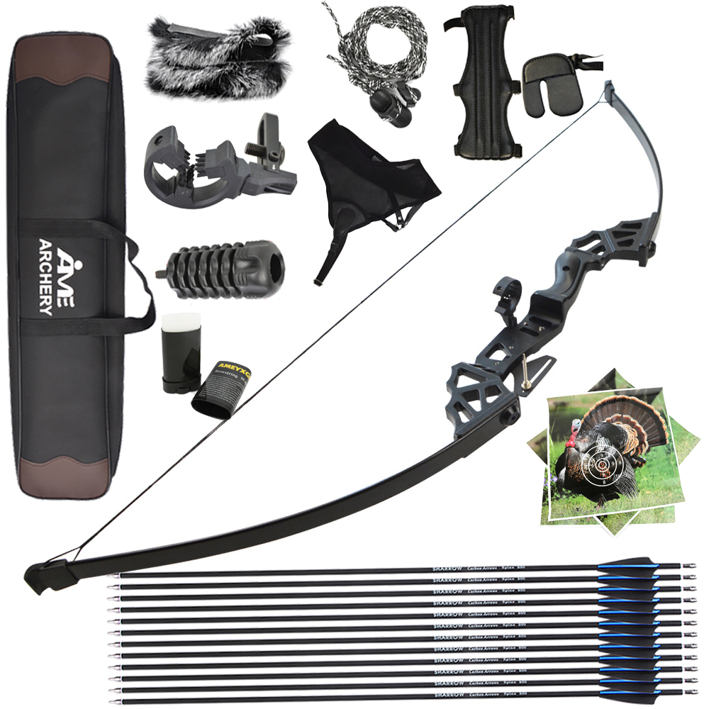 40ポンド リカーブボウ テイクダウンボウ ライザー 右利き - Recurve Bow Takedown 40 Lbs Target のレビューと価格