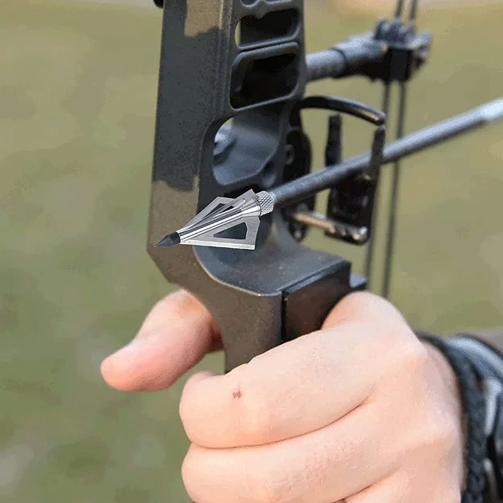 12個入りメタルハンティングアーチェリーブロードヘッド 10 - Broadheads 100 Grain 3 Blade Hunting のレビューと価格