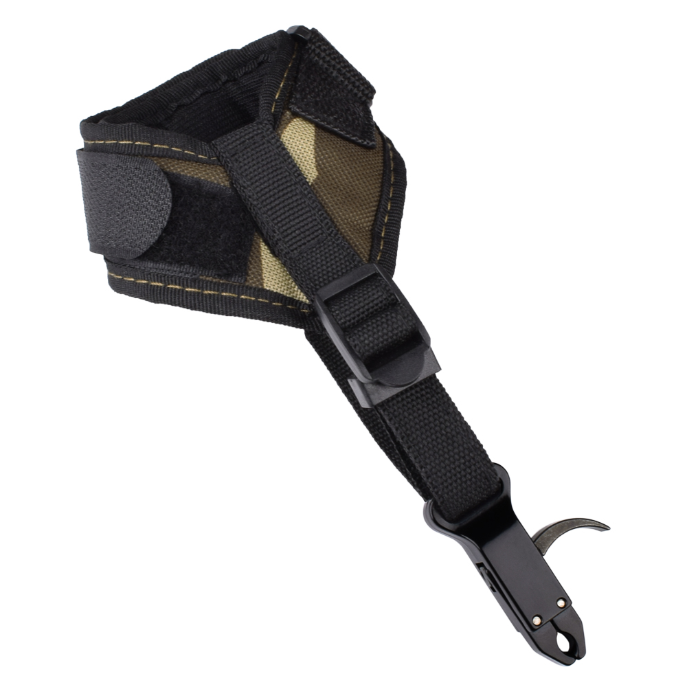 1xキャリパーリリースエイドブラックカモコンパウンドボウ調整 - Archery Release Aid Caliper Wrist のレビューと価格