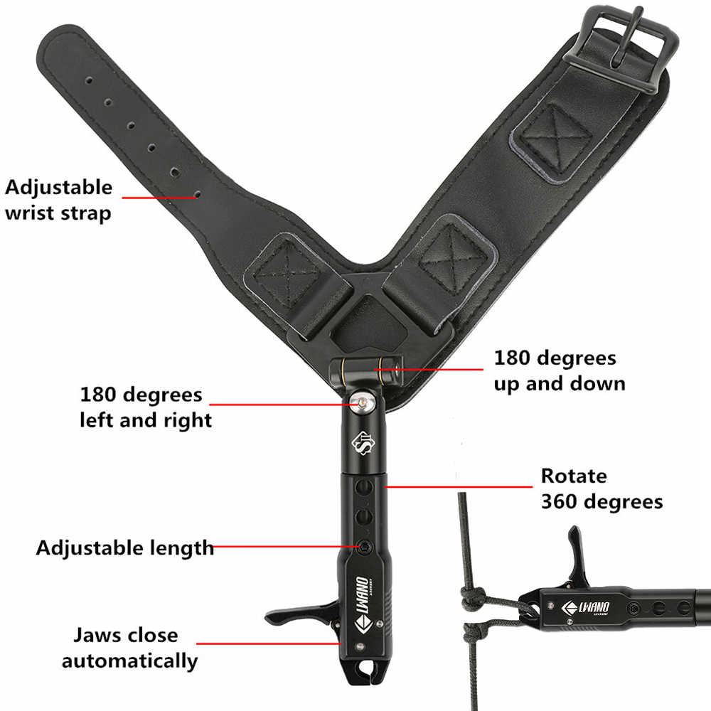 コンパウンドボウ リストリリースエイド キャリパーストラップ - Archery Release Aid Caliper Wrist のレビューと価格