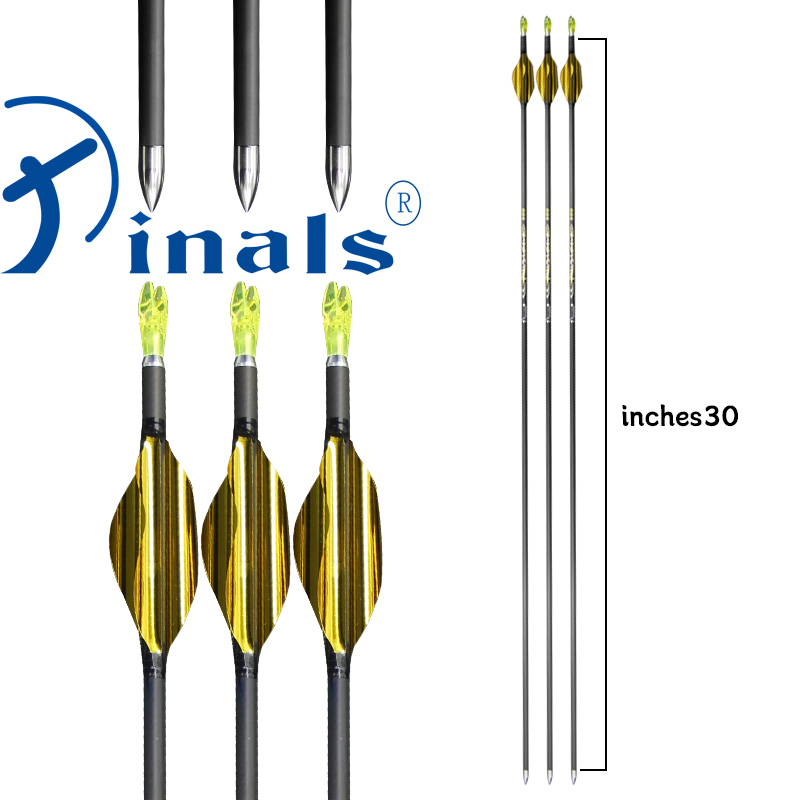 ID4.2mm 純カーボン矢 1.8インチ スピンベイン 長 - Carbon Arrows 30 Inch Spine 400 500 のレビューと価格
