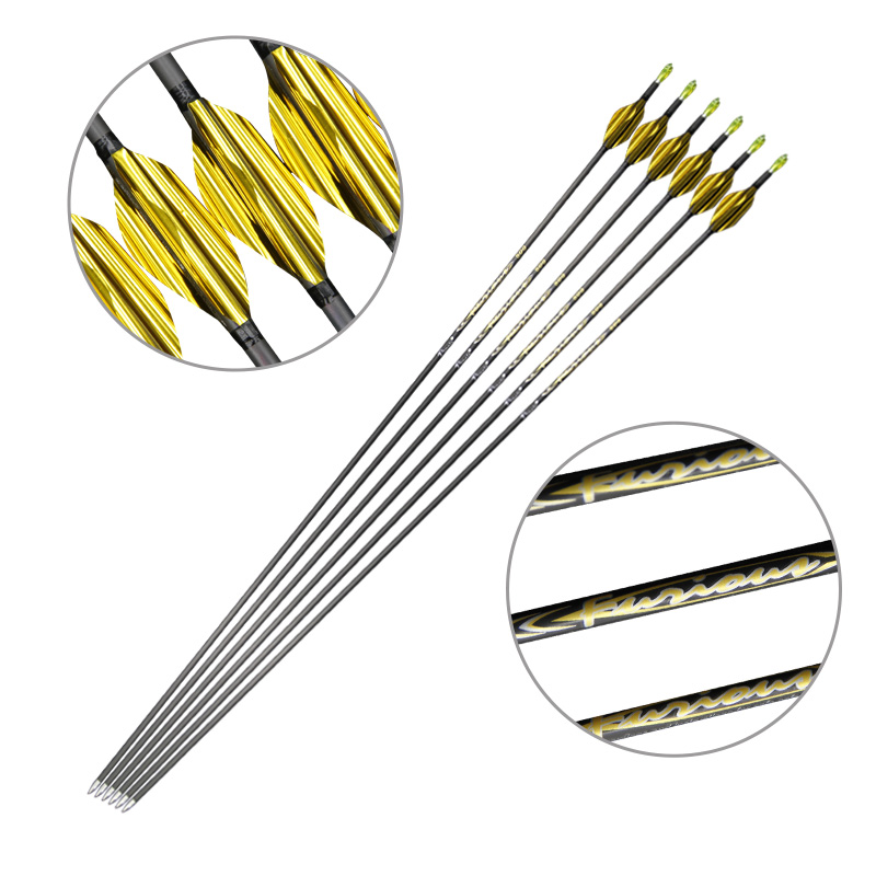 ID4.2mm 純カーボン矢 1.8インチ スピンベイン 長 - Carbon Arrows 30 Inch Spine 400 500 のレビューと価格