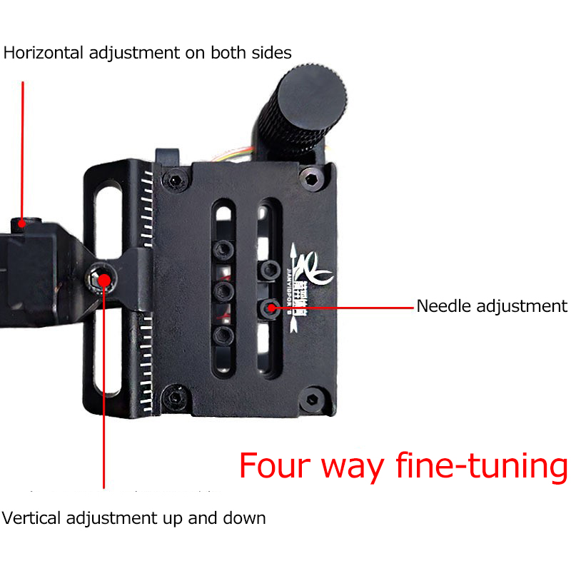 F16 複合弓照準器 調整可能 5 ピン 0.019 インチ - Compound Bow Sight 5 Pin Fiber Optic のレビューと価格