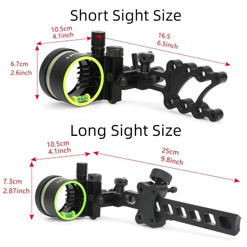 ‌ 4X 6X 8X レンズ複合弓照準器 0.019 ファイ - Compound Bow Sight 5 Pin Fiber Optic のレビューと価格