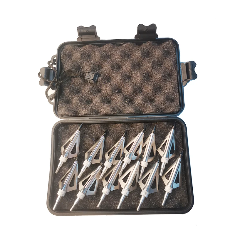 ブロードヘッド矢じり 100グレイン 125グレイン 3固定 - Broadheads 100 Grain 3 Blade Hunting のレビューと価格