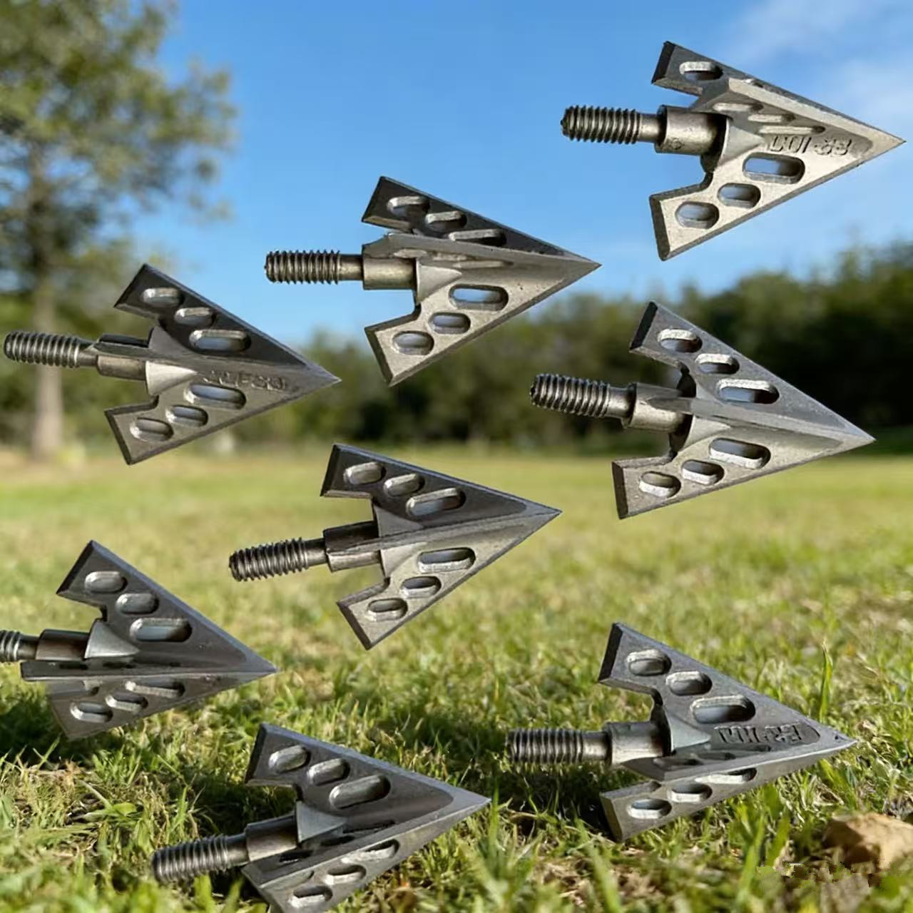 6/12 100 グレイン ステンレス鋼 3 ブレード固定矢 - Broadheads 100 Grain 3 Blade Hunting のレビューと価格