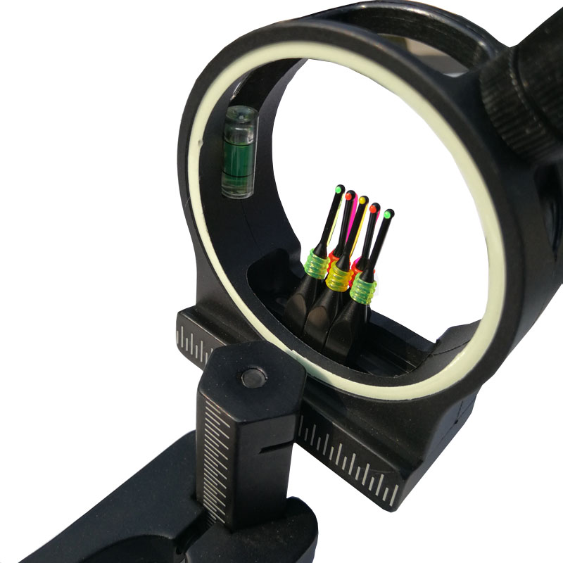 0.029インチ/5ピン、調整可能なコンパウンドボウ用照準器 - Compound Bow Sight 5 Pin Fiber Optic のレビューと価格