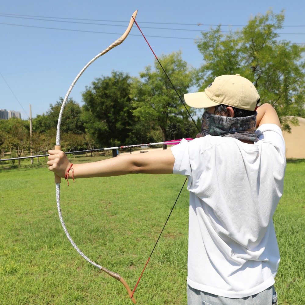 53インチ アーチェリー伝統弓 20-40ポンド 分解式ロン - Recurve Bow Takedown 40 Lbs Target のレビューと価格