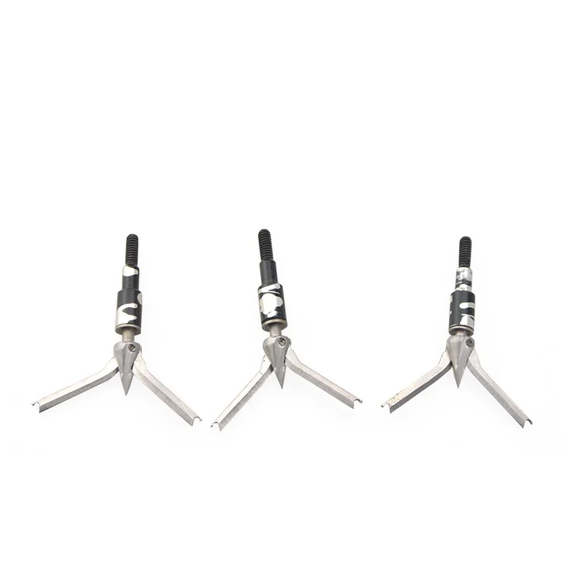 アーチェリー回転ミートシーカーブロードヘッド、3または2また - Broadheads 100 Grain 3 Blade Hunting のレビューと価格