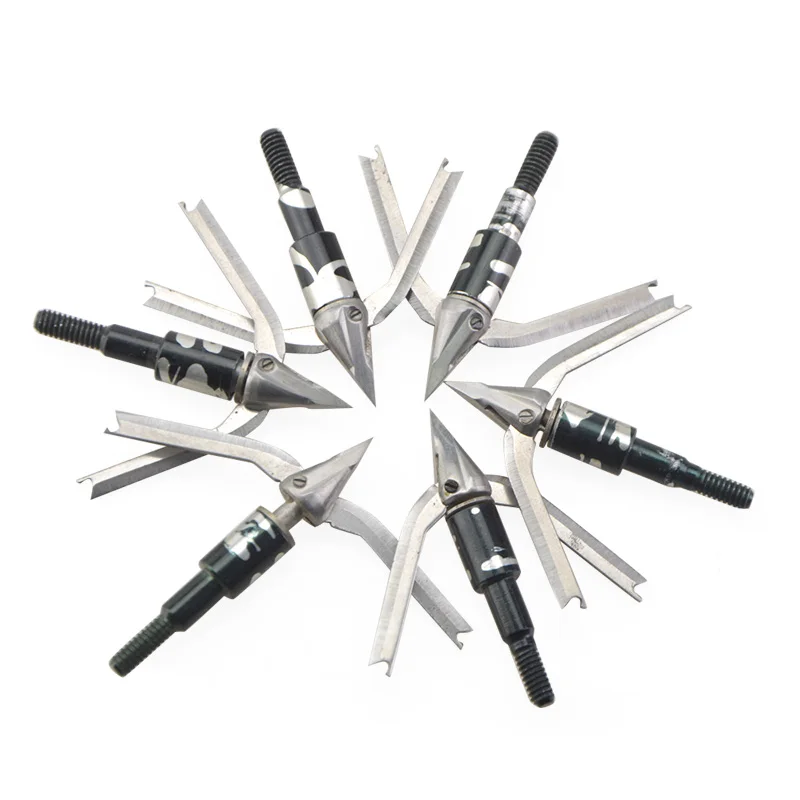 アーチェリー回転ミートシーカーブロードヘッド、3または2また - Broadheads 100 Grain 3 Blade Hunting のレビューと価格