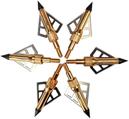 クロスボウブロードヘッド 100 グレイン 12 パックアー - Broadheads 100 Grain 3 Blade Hunting のレビューと価格
