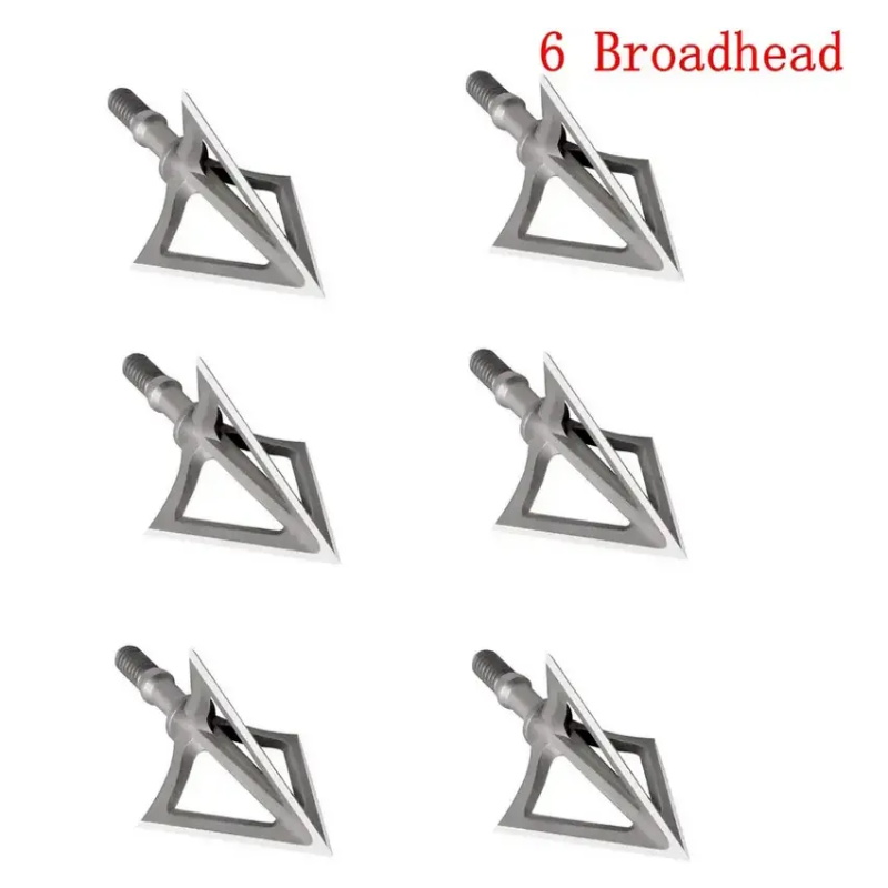 アーチェリーの矢じり 射撃 狩猟 ブロードヘッド ポイント  - Broadheads 100 Grain 3 Blade Hunting のレビューと価格