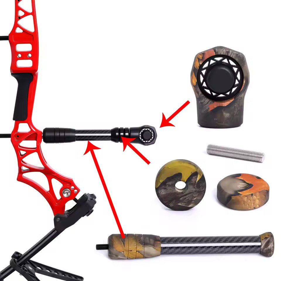 アーチェリーコンパウンドボウスタビライザー 3k 純粋なカー - Bow Stabilizer Carbon Fiber 8 Inch のレビューと価格